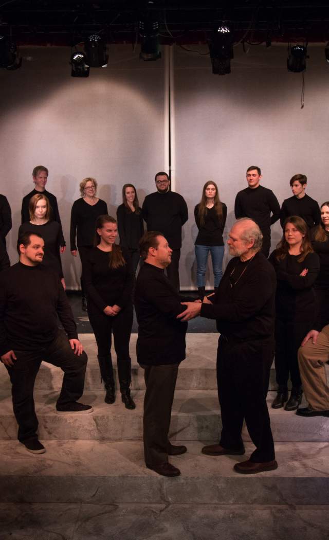 The cast of DCP Theatre's Much Ado About Nothing