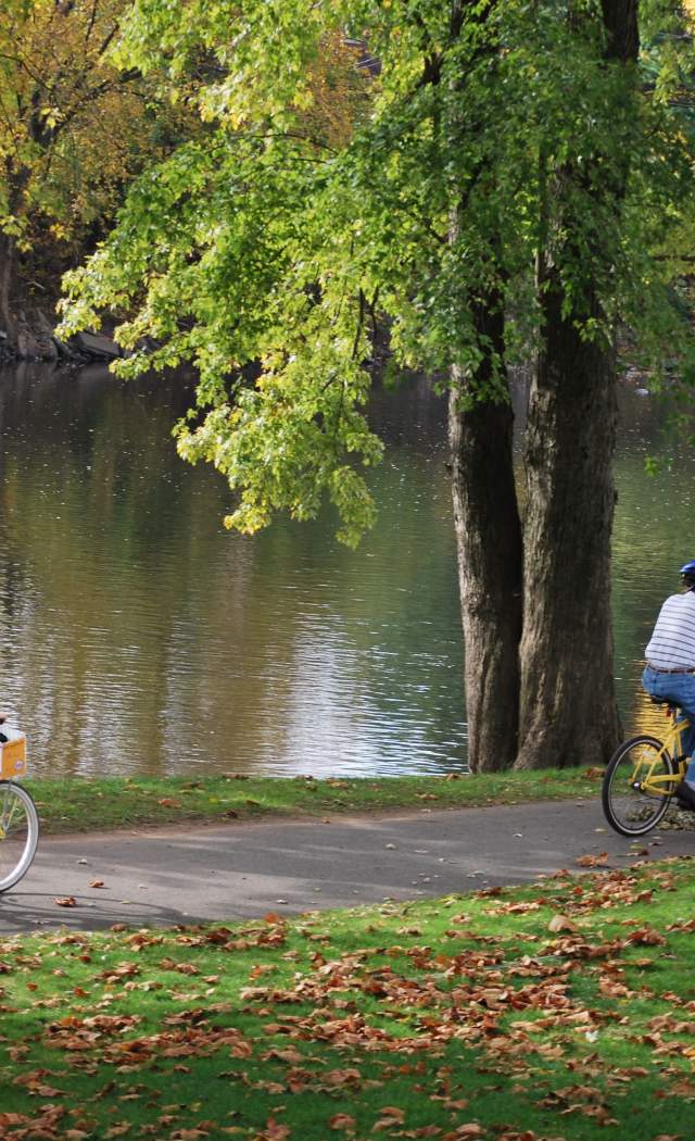 Schuylkill River Trail Biking in Fall