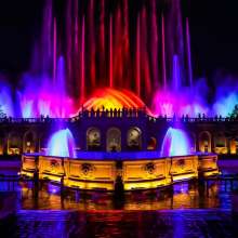 Illuminated Fountain Performance