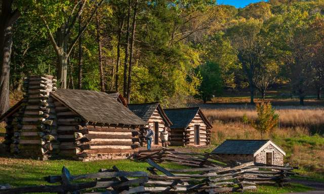 Valley Forge Park Cabins Fall