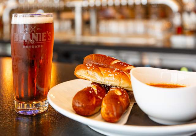 Soft Pretzels & Beer  at Bernie's Restaurant & Bar Glenside 2019
