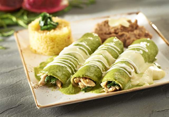 Plaza Azteca enchiladas