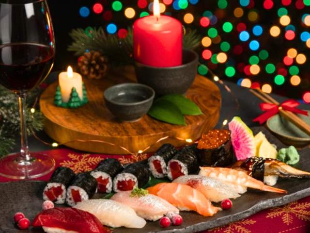 Taku Japanese Steakhouse holiday meal