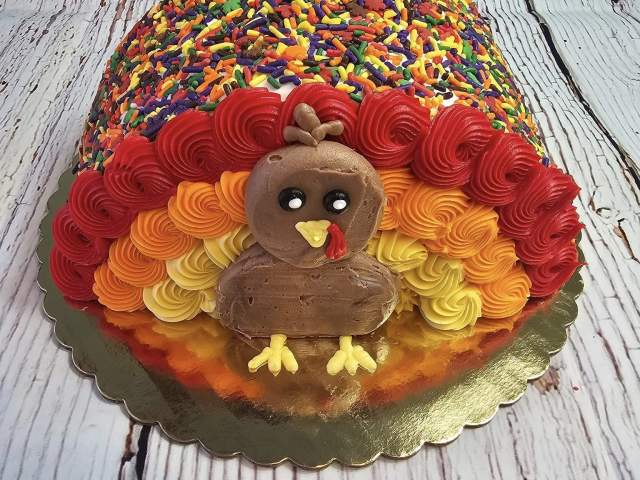 Turkey cake from Lochel's