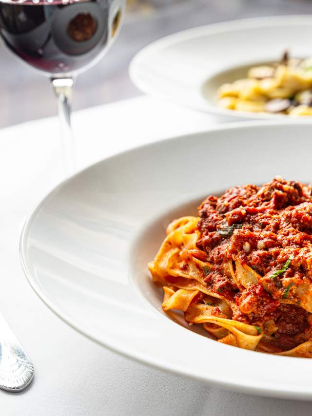 Pasta dish at Davios 2019