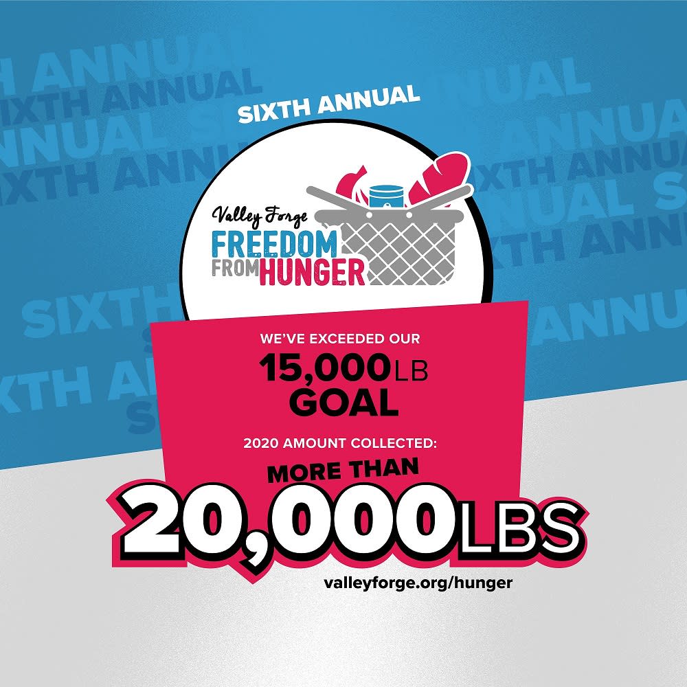 freedom from hunger fundraising announcement