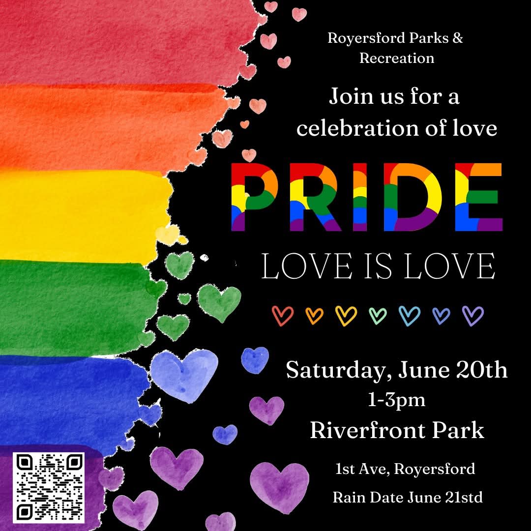 Flyer promoting the Royersford Pride event