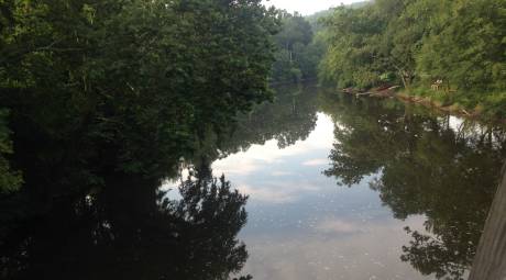 My first look at the Perkiomen Creek on my ride.