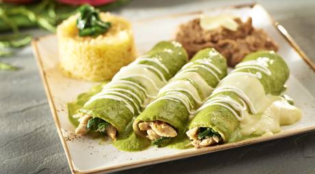 Plaza Azteca enchiladas
