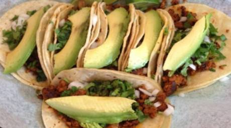 Taqueria Don Salomon tacos with avocado