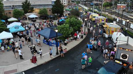 Drone photo of Lansdale First Friday