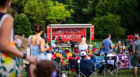 Audience view of Abington Art Center Concert Series