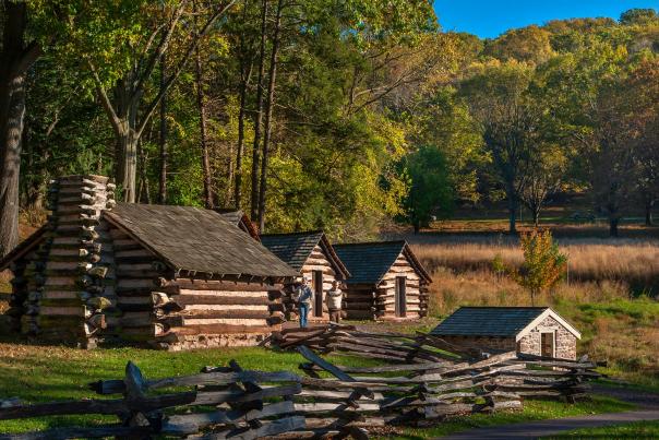 Valley Forge Park Cabins Fall