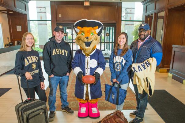 Army Navy Fans at Hotel