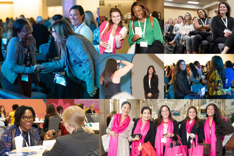 Multiple images of women attending the PA Conference for Women