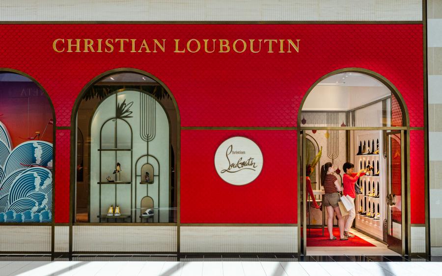 Exterior of Christian Louboutin Store in KOP Mall