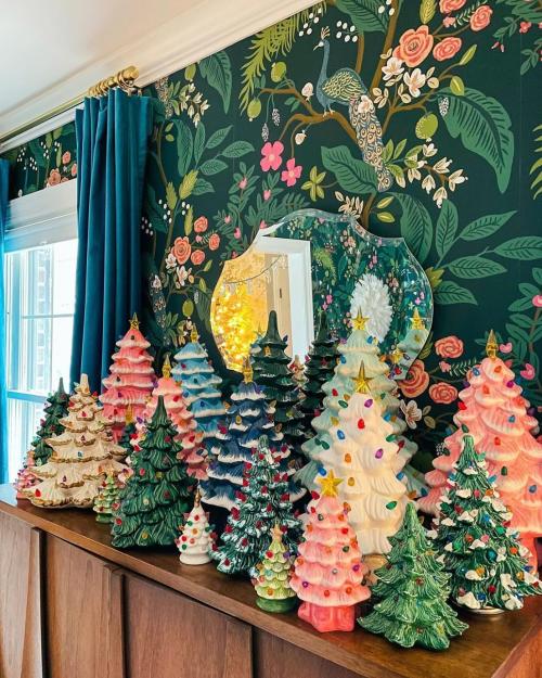 Ceramic trees at Create Me Clay & Pottery Studio