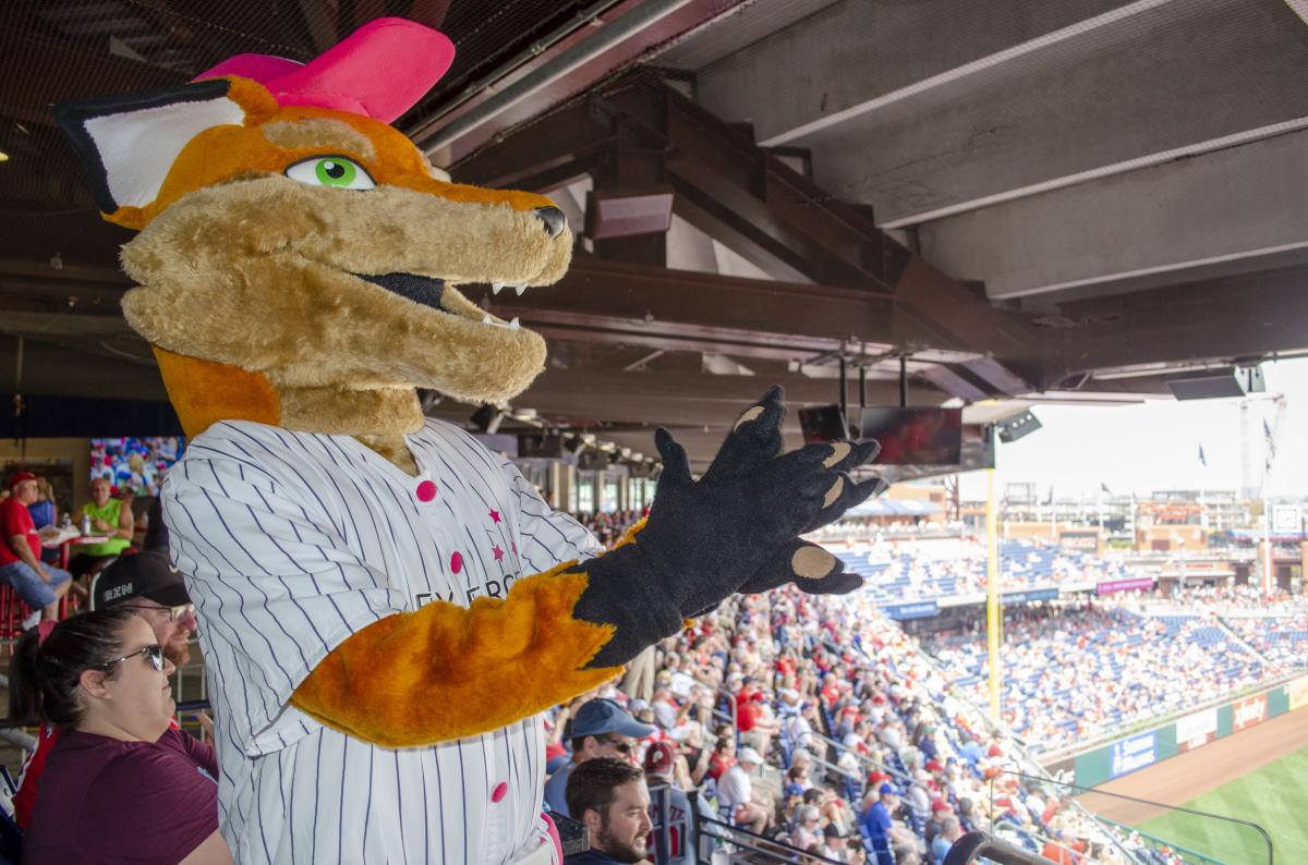 Monty cheering at the Phillies Game