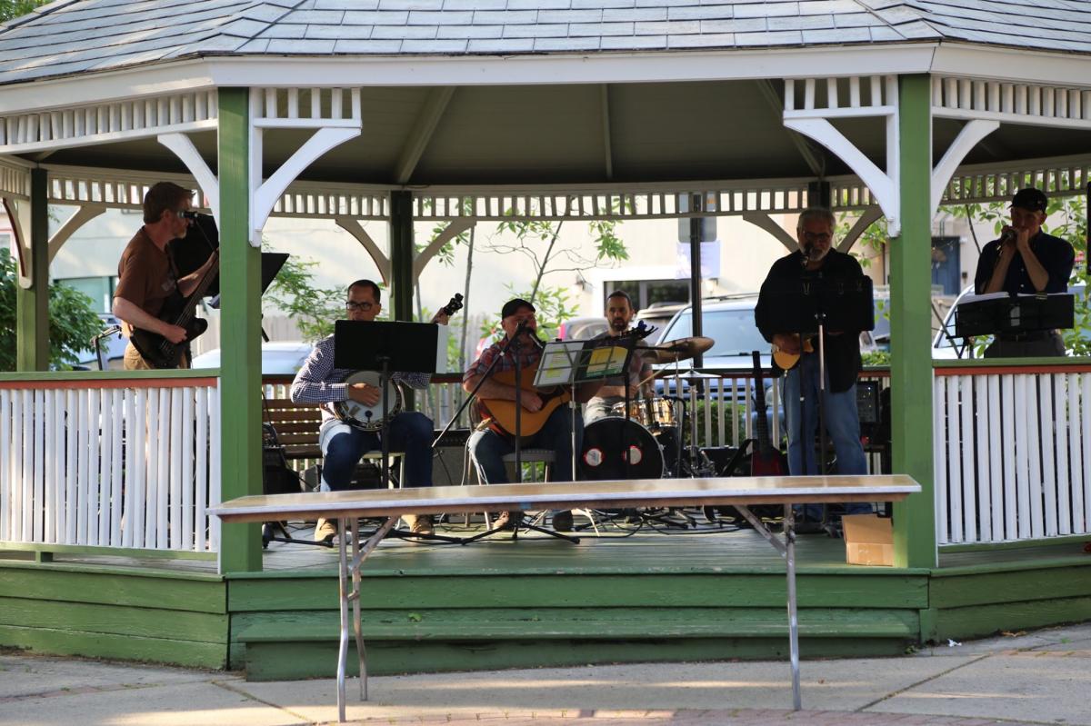 Band plays at Jenkintown Square Summer Concert Series