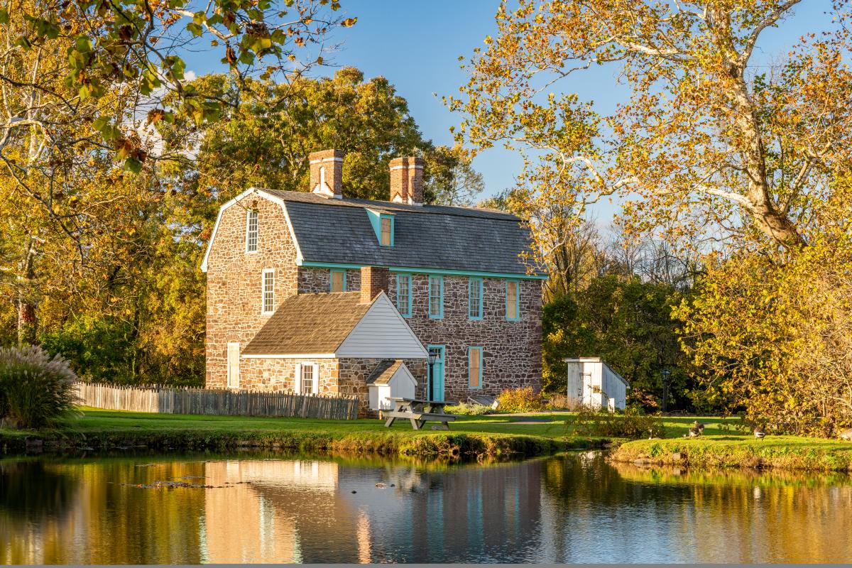 Outdoor shot of the Keith House at Graeme Park