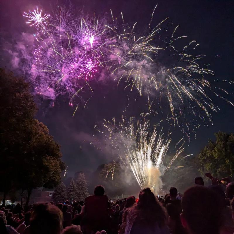 fireworks display in Narberth