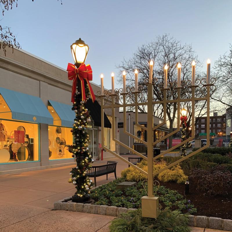 Suburban Square Menorah