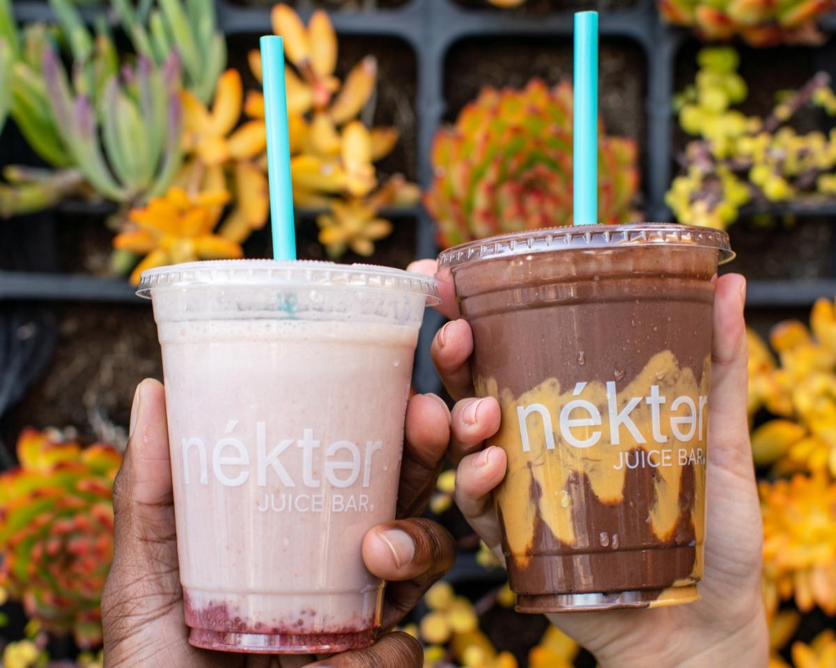 Nekter Juice Bar drinks