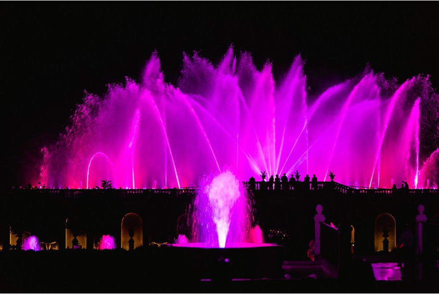 Illuminated Fountain Performance