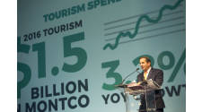 Board Chairman Rick Odoriso Presents the Economic Impact of Tourism for Montgomery County at the Valley Forge Tourism & Convention Board's 2017 Annual Luncheon