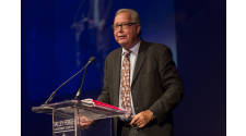 Keynote Speaker Ron Jaworksi presents at the Valley Forge Tourism & Convention Board's 2017 Annual Luncheon.