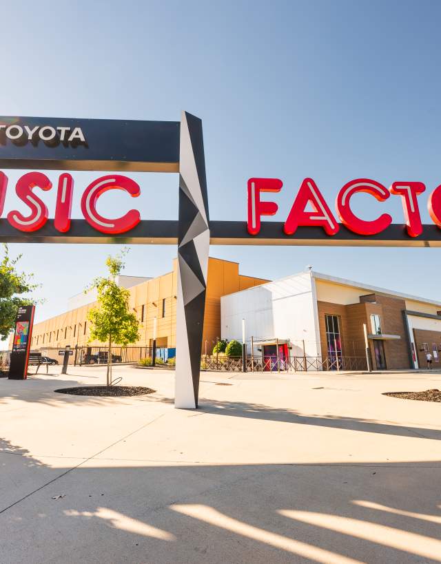 Toyota Music Factory Sign