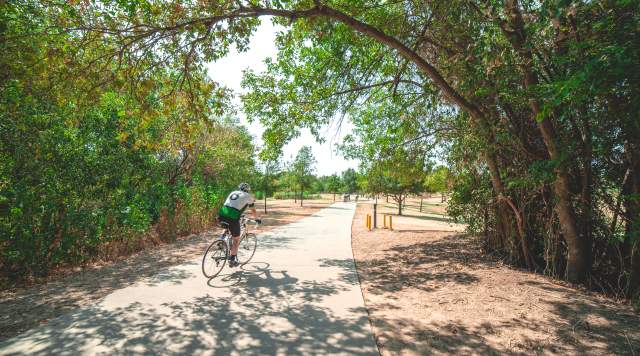 biking down the campion trail