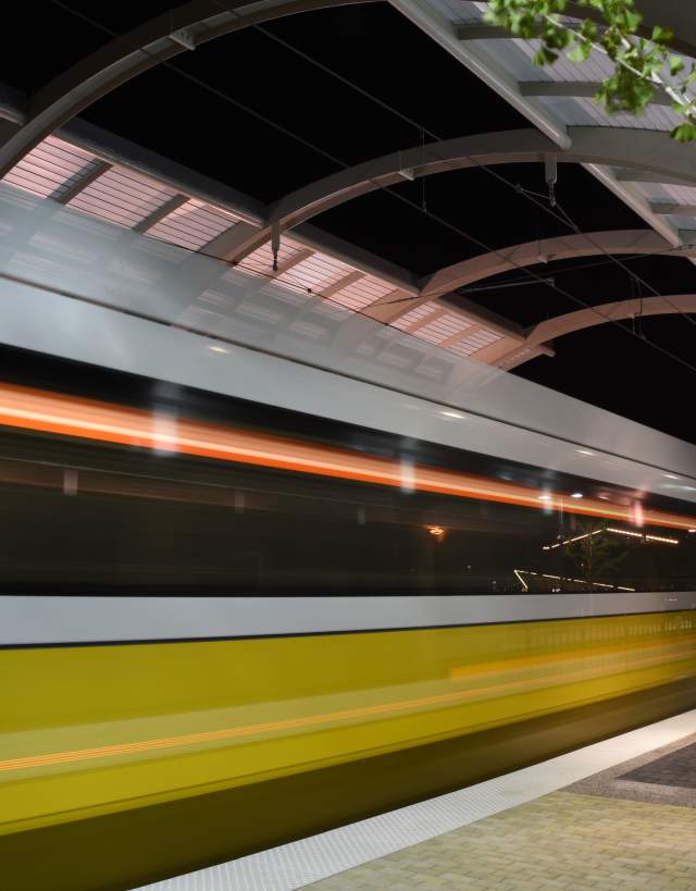 DART Orange Line Station in Las Colinas