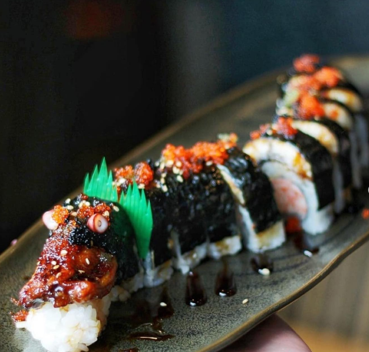 Sushi Roll From The Blue Fish In Irving, TX