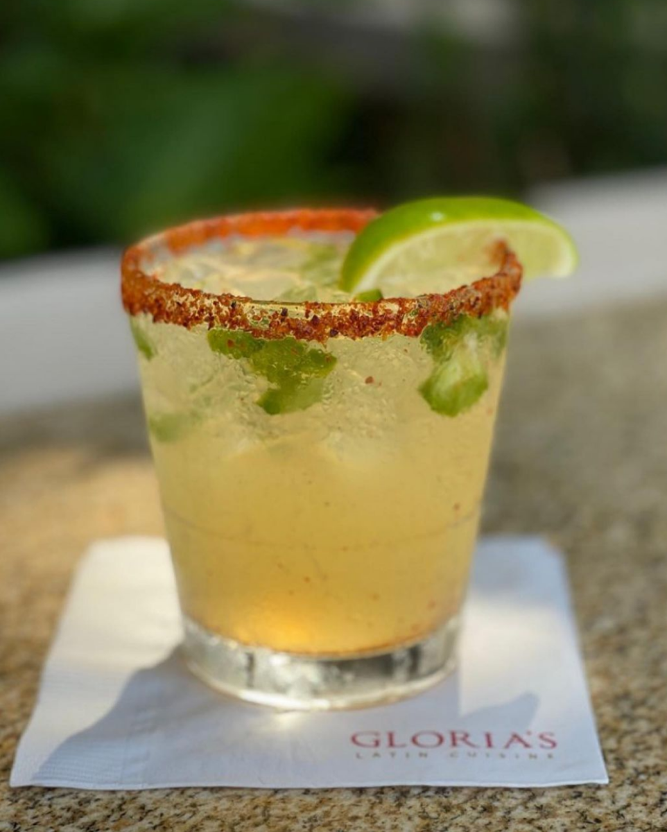 Cocktail On A Napkin From Gloria’s In Irving, TX