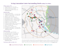 Irving Convention Center Surrounding Hotels (within Two Miles)