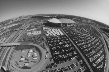 Texas Stadium B&W