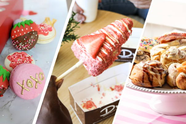 different desserts and sweets for Valentine's Day