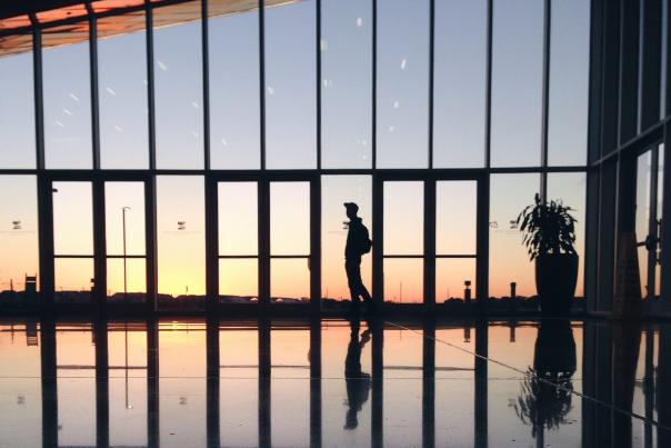 Irving Convention Center Lobby at Sunrise