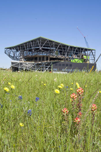 ICC Building construction bluebonnets