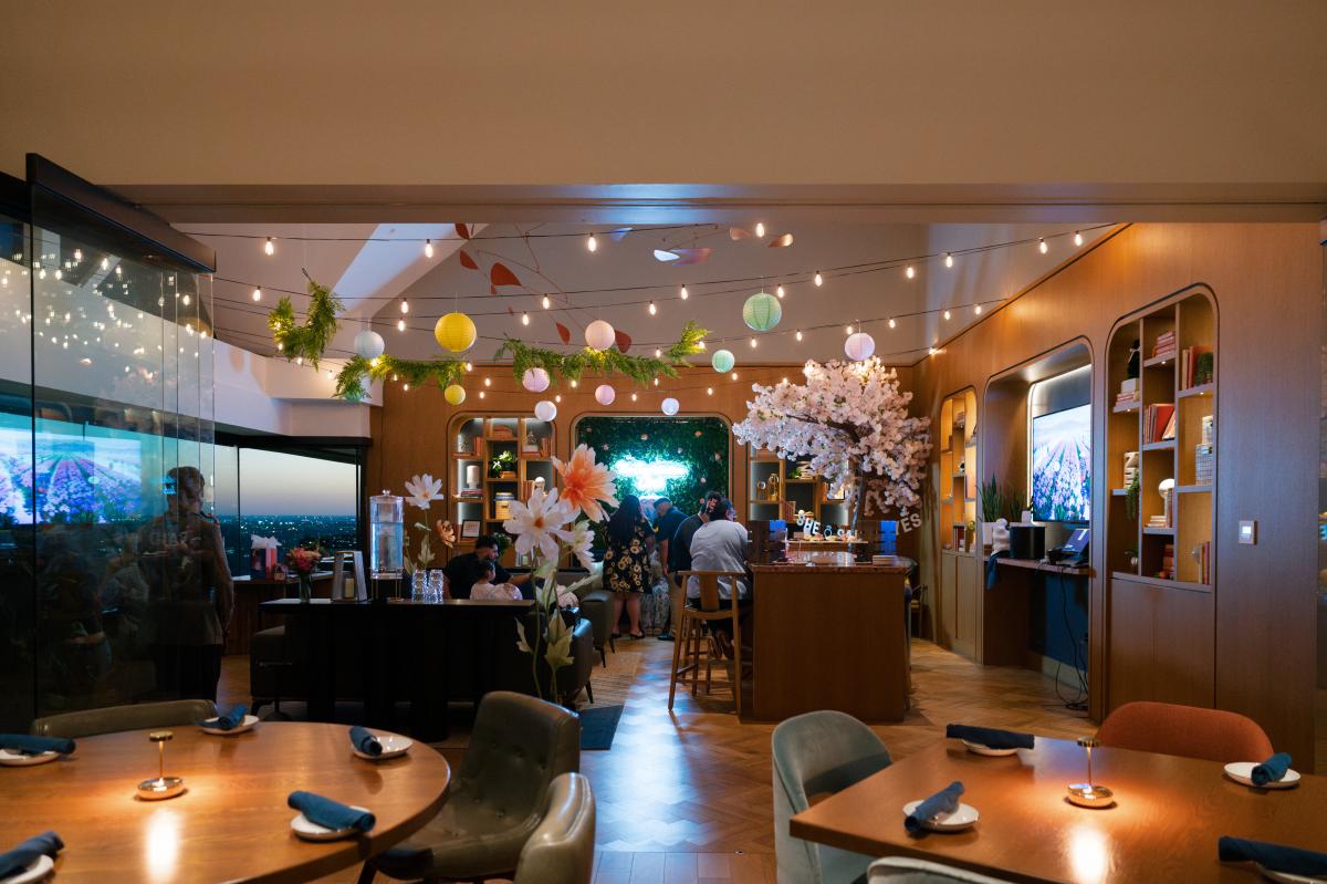 Family awaiting the couple's arrival in the beautiful Constellation Club
