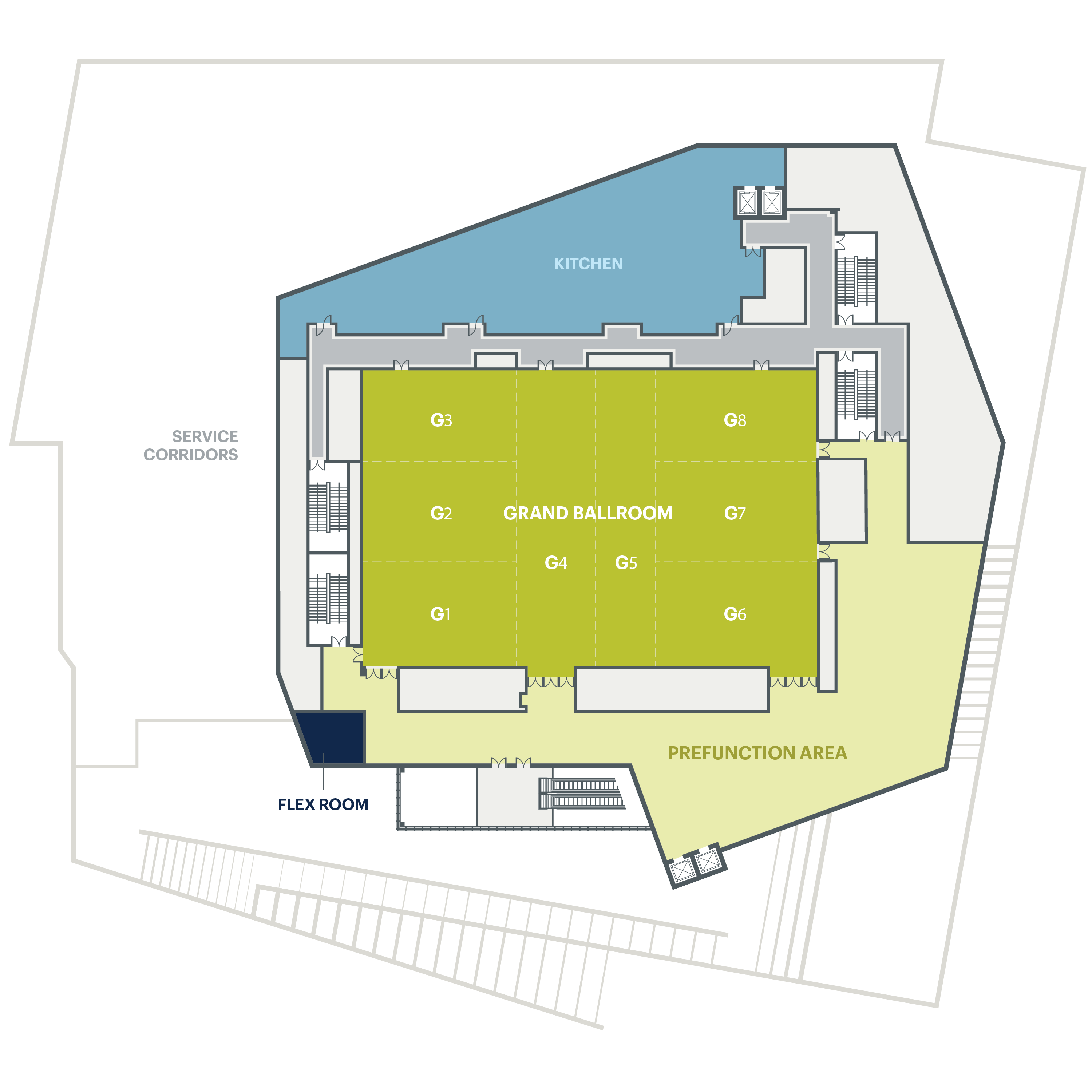 Ballroom floor plan