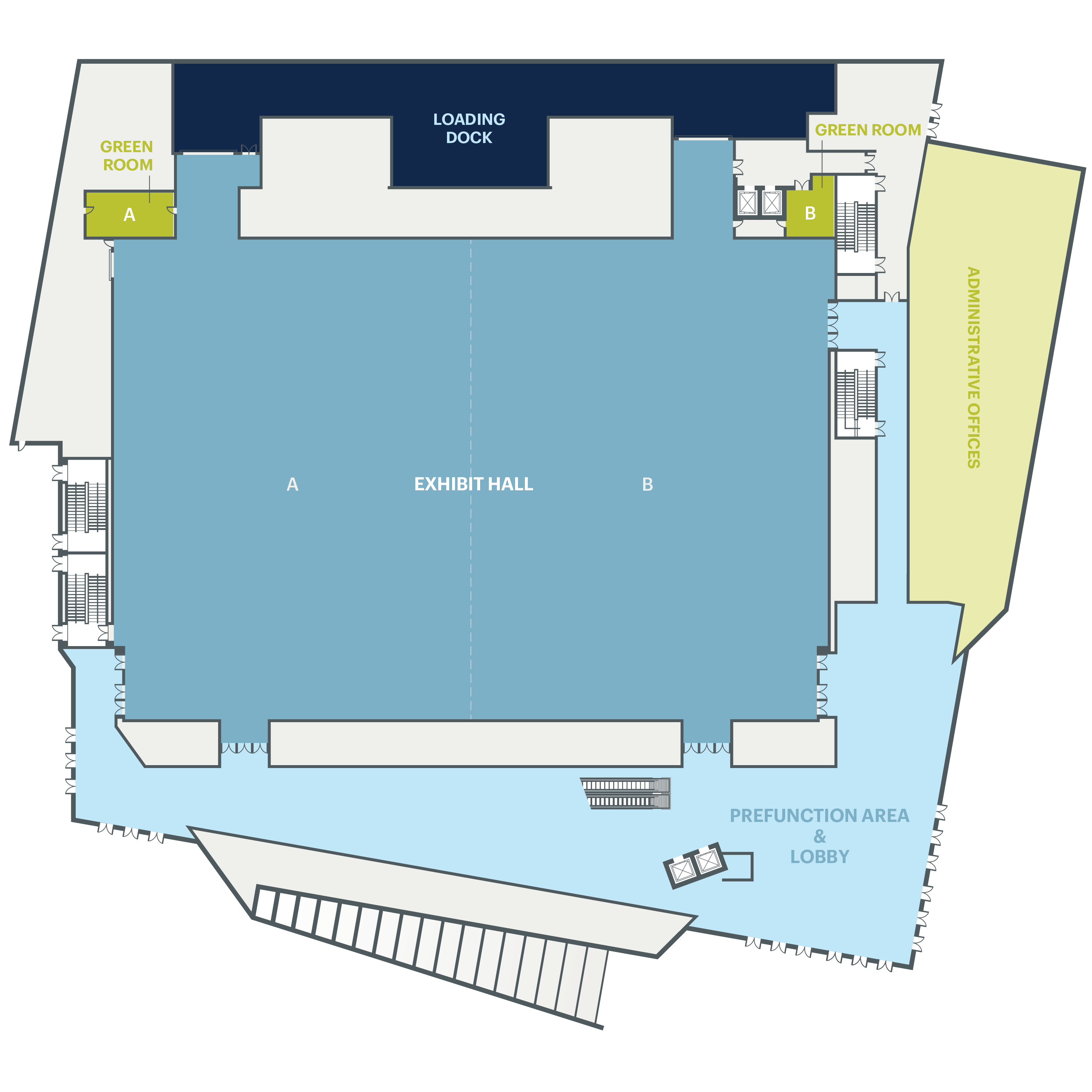 Exhibit hall floor plan