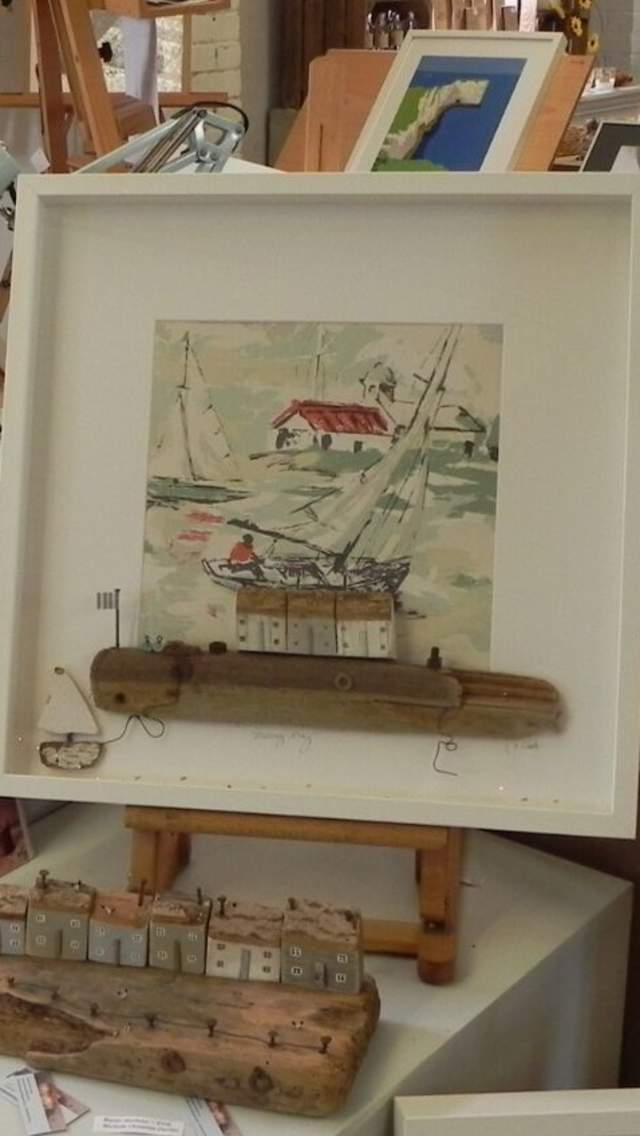 A display of artwork at Purbeck Artisan Yard