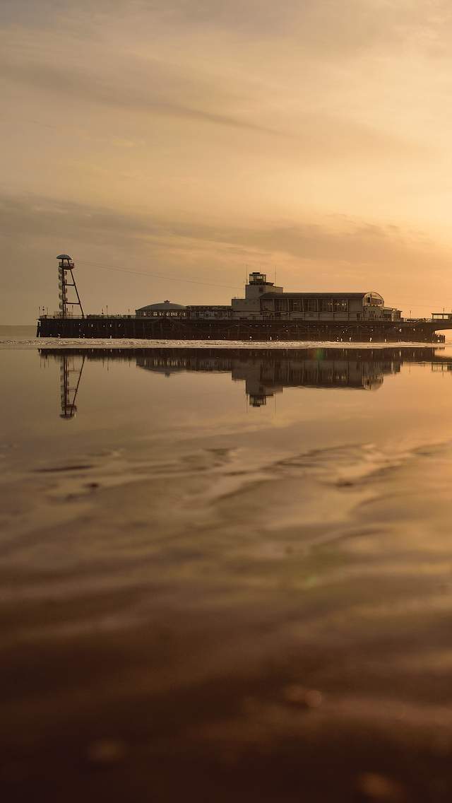 Bournemouth's sandy beach and pier