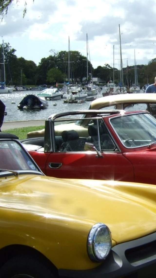 Classic Car Show at The Quomps, Christchurch in Dorset