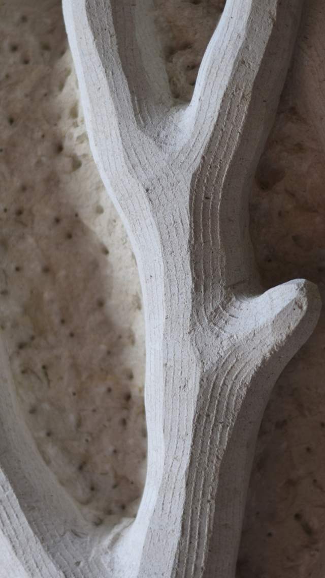 A close up of the sculpture Reef Dwellers by Ben Russell
