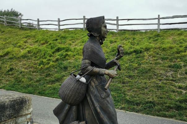 Mary Anning Statue in Lyme Regis