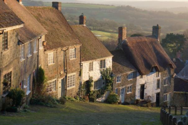Looking down Gold Hill, Shaftesbury