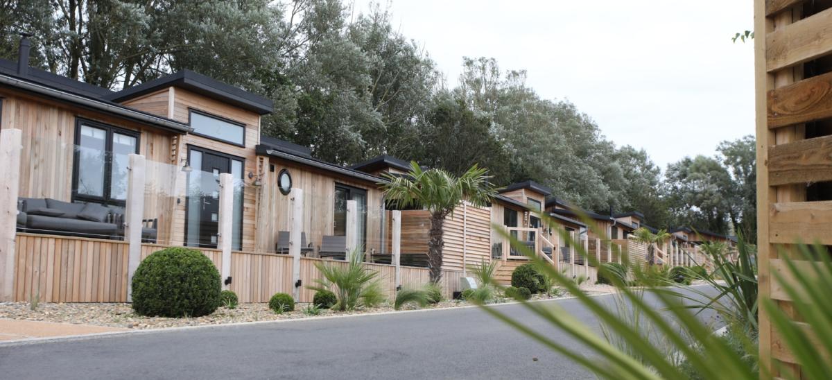 The lodges at Bowleaze Cove Holiday Park & Spa in Dorset